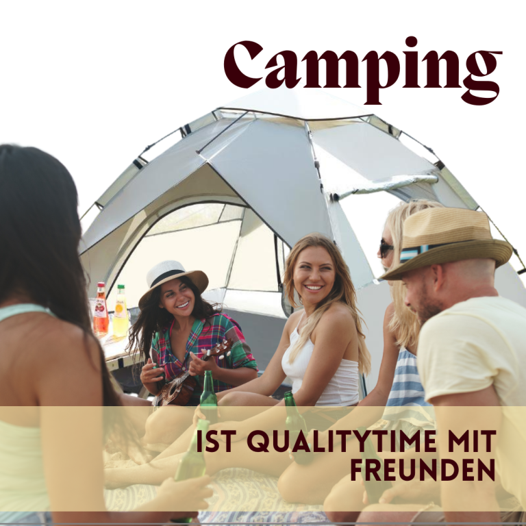 Camping ist Qualitytime mit Freunden. Gemeinsame Zeit bei einer Zeltparty genießen. Miete dein passendes Zelt in Steinfurt.